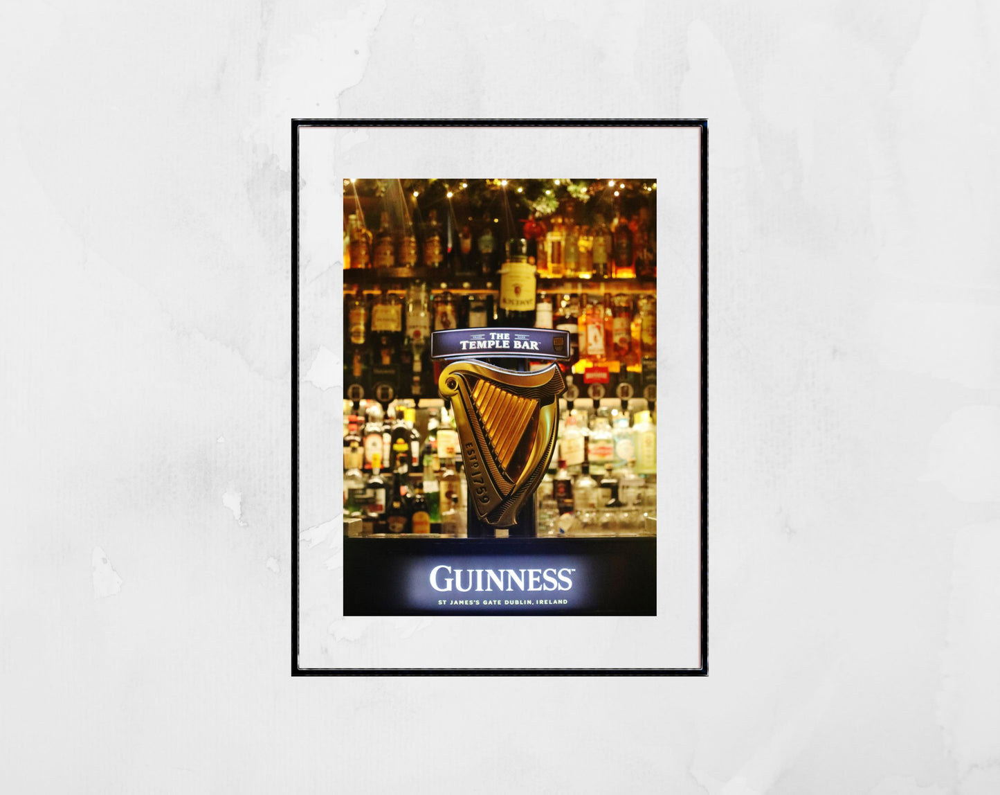 Guinness Poster Temple Bar Art Irish Pub Print