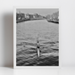 River Liffey Dublin Black And White Print Rowing Art