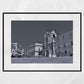 Piazza Del Duomo Syracuse Black And White Photography Print