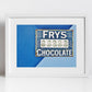 Fry's Chocolate Print Vintage Candy Poster