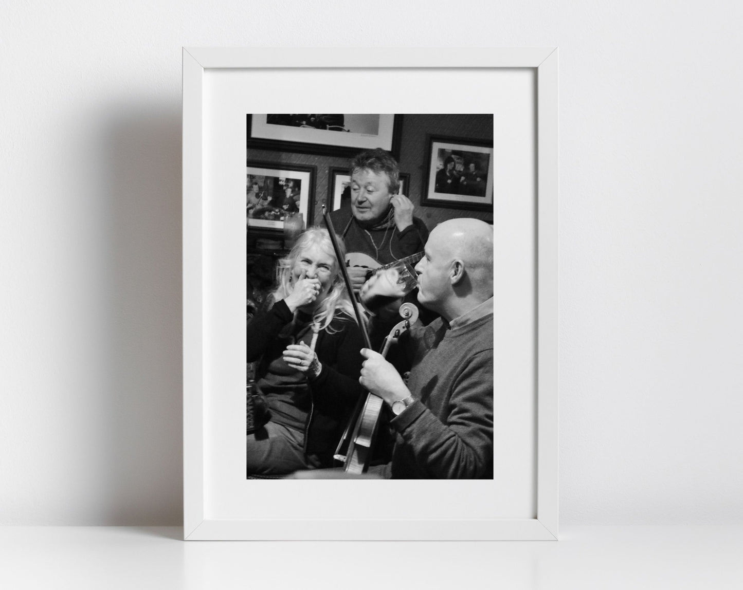 Irish Music Poster The Cobblestone Dublin Black And White Photography