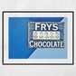 Fry's Chocolate Print Vintage Candy Poster