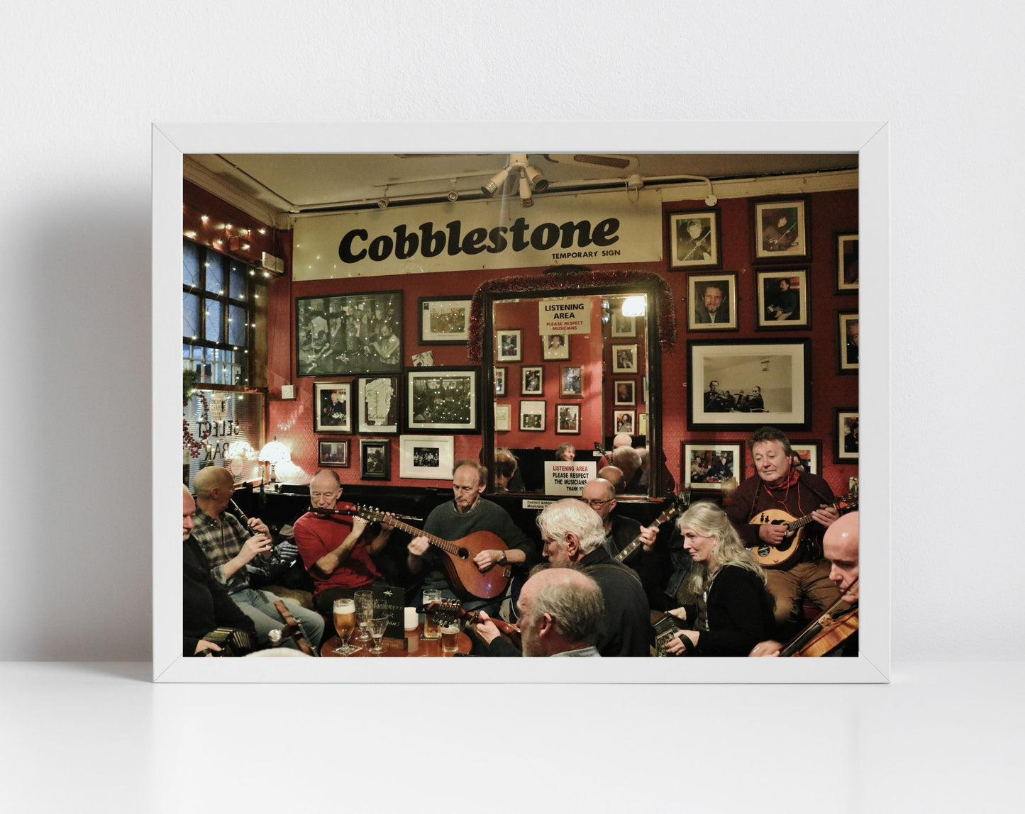 The Cobblestone Dublin Photography Irish Music Poster