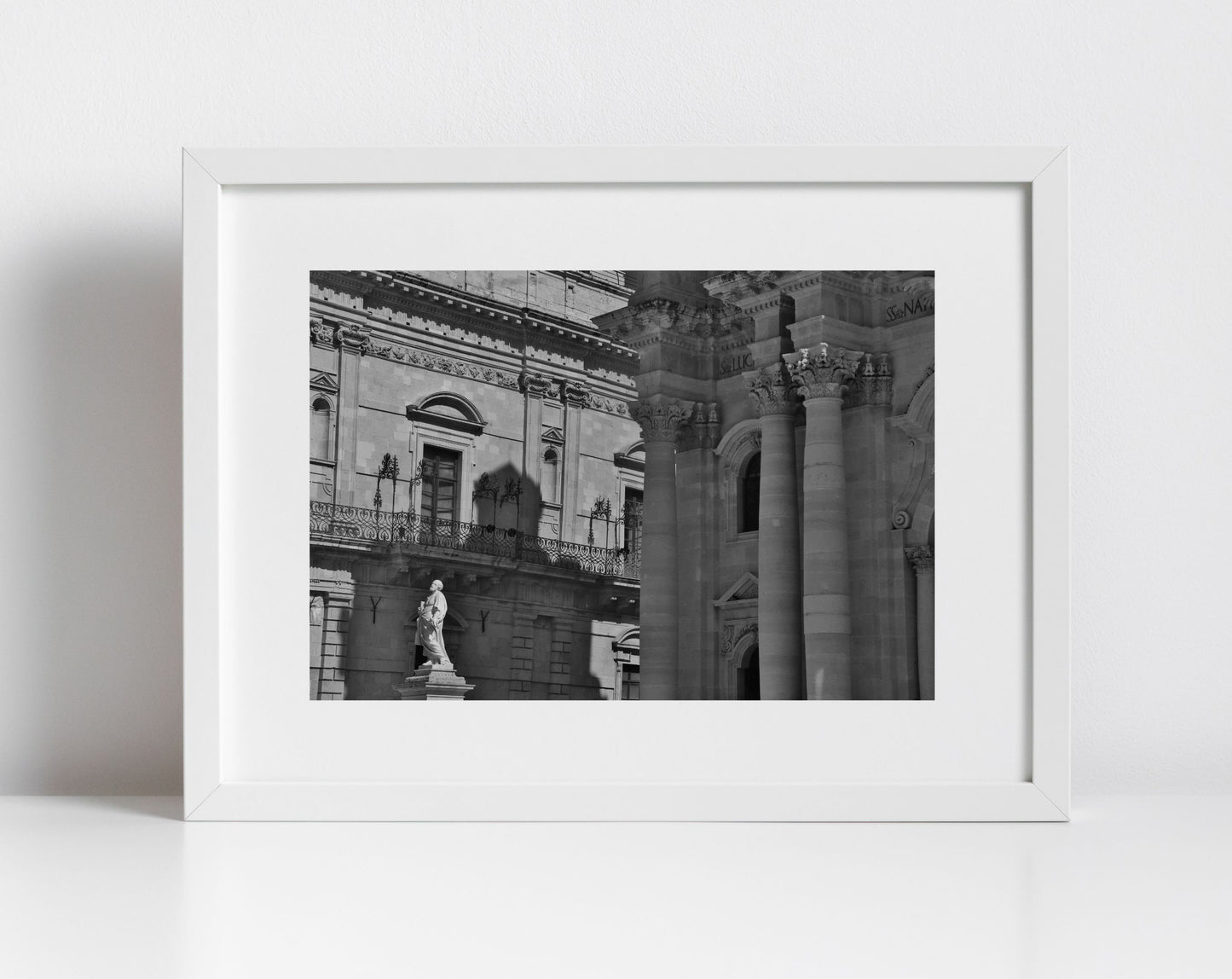 Syracuse Black And White Photography Print Italy Wall Art