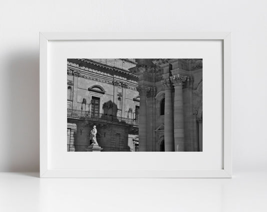 Syracuse Black And White Photography Print Italy Wall Art