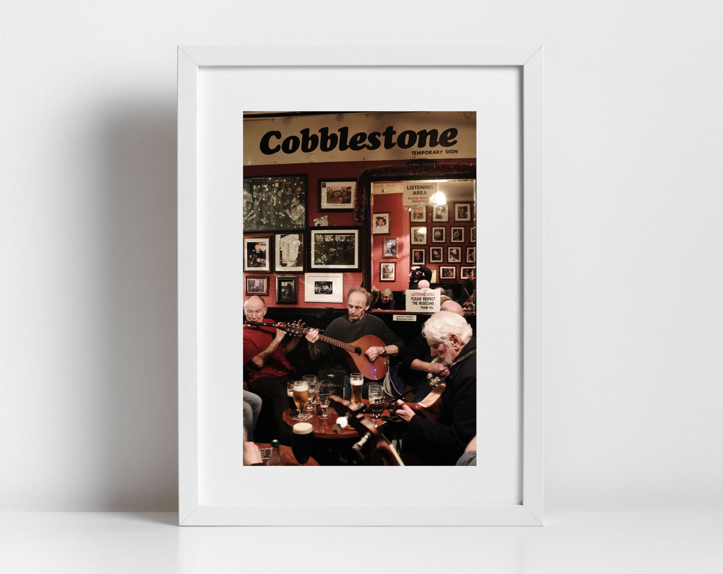 The Cobblestone Dublin Photography Irish Traditional Music Poster