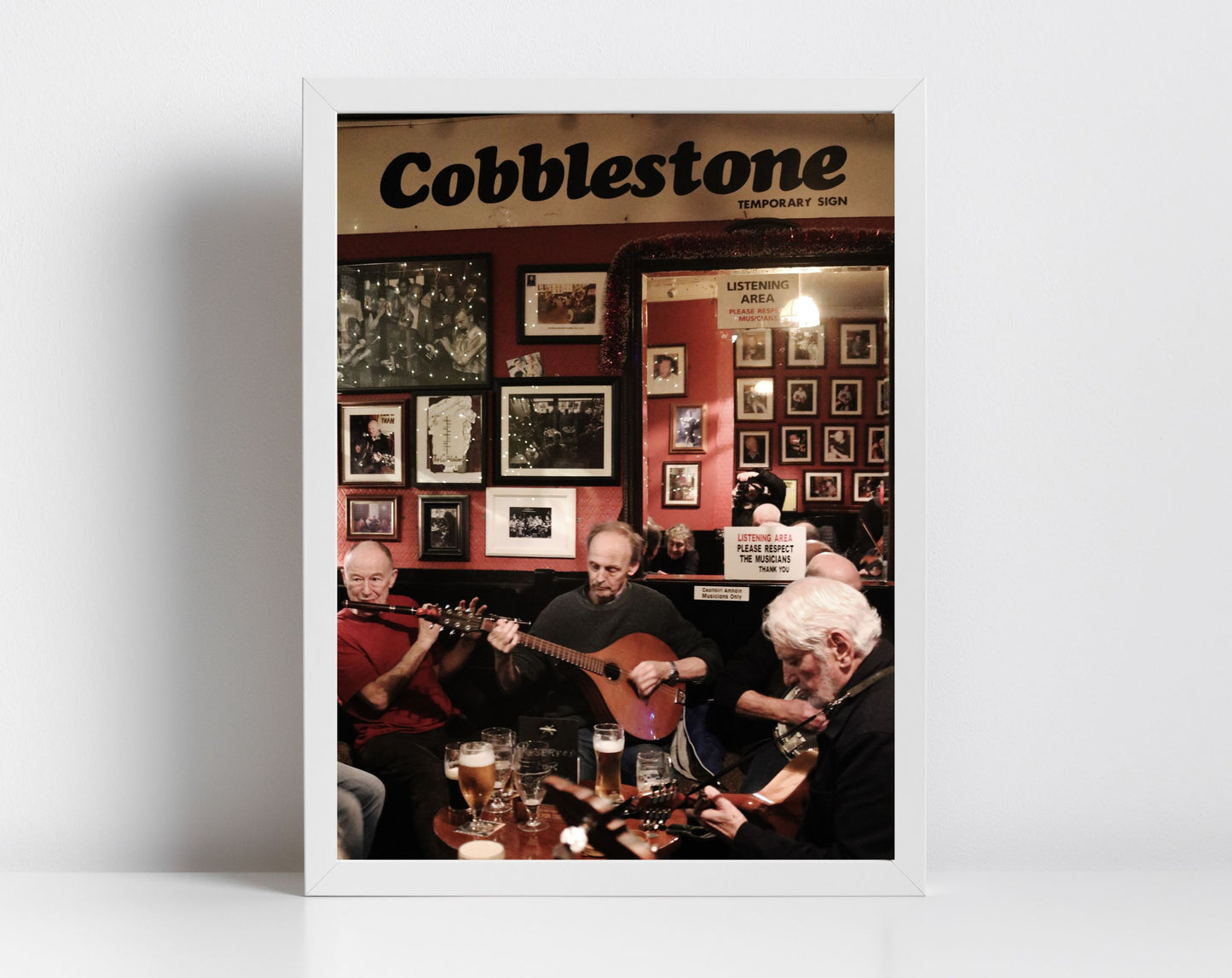 The Cobblestone Dublin Photography Irish Traditional Music Poster