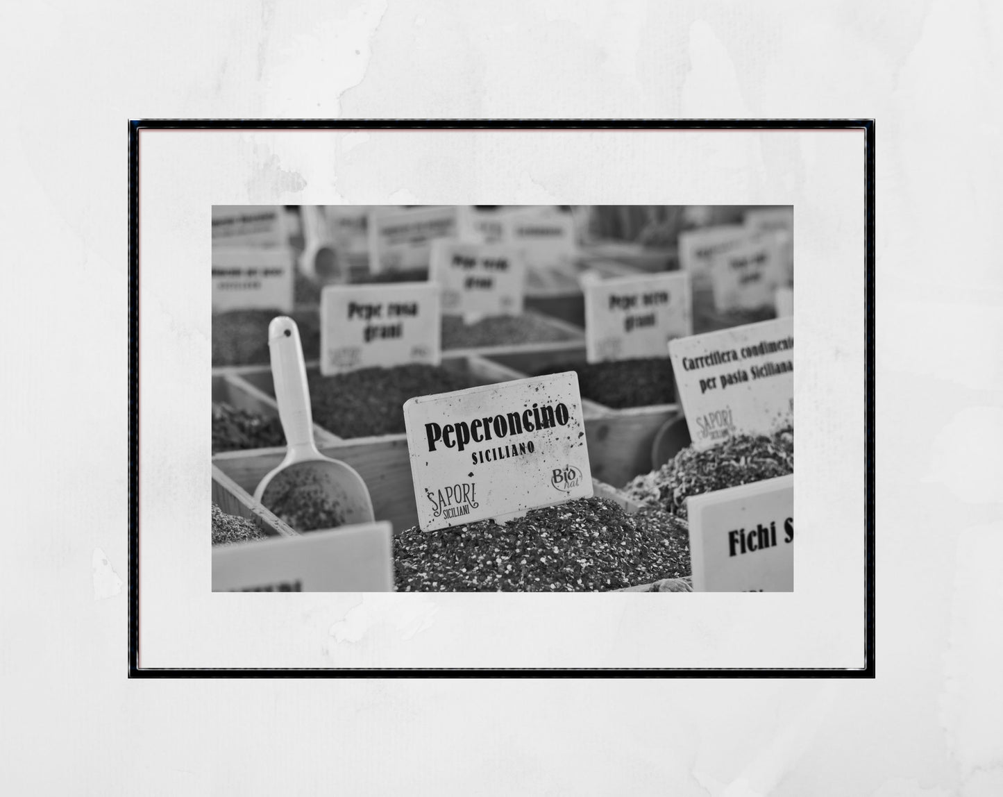 Spice Black And White Print Italian Food Art Photography