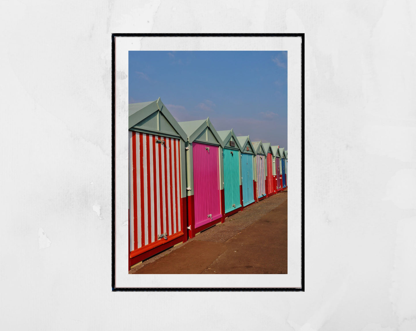 Brighton Poster Hove Beach Huts Photography
