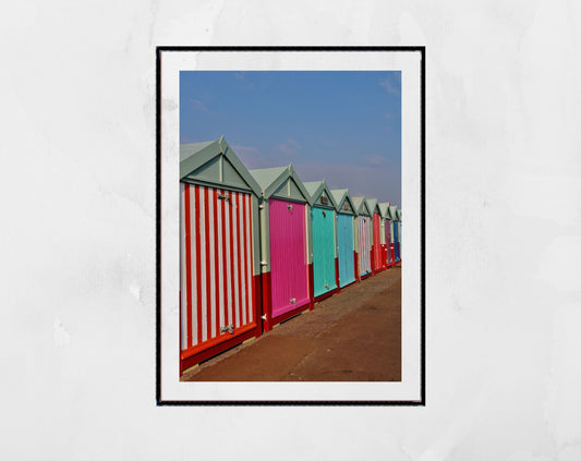 Brighton Poster Hove Beach Huts Photography