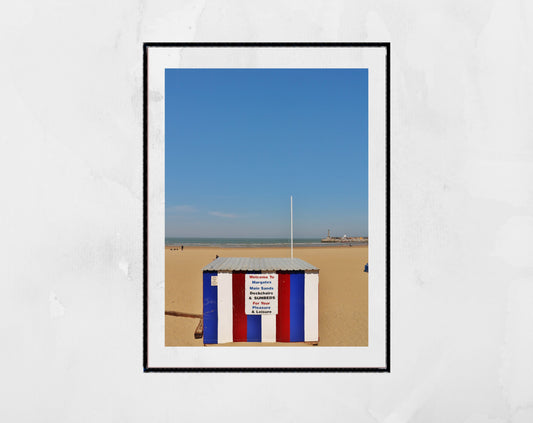 Margate Beach Hut Photography Poster