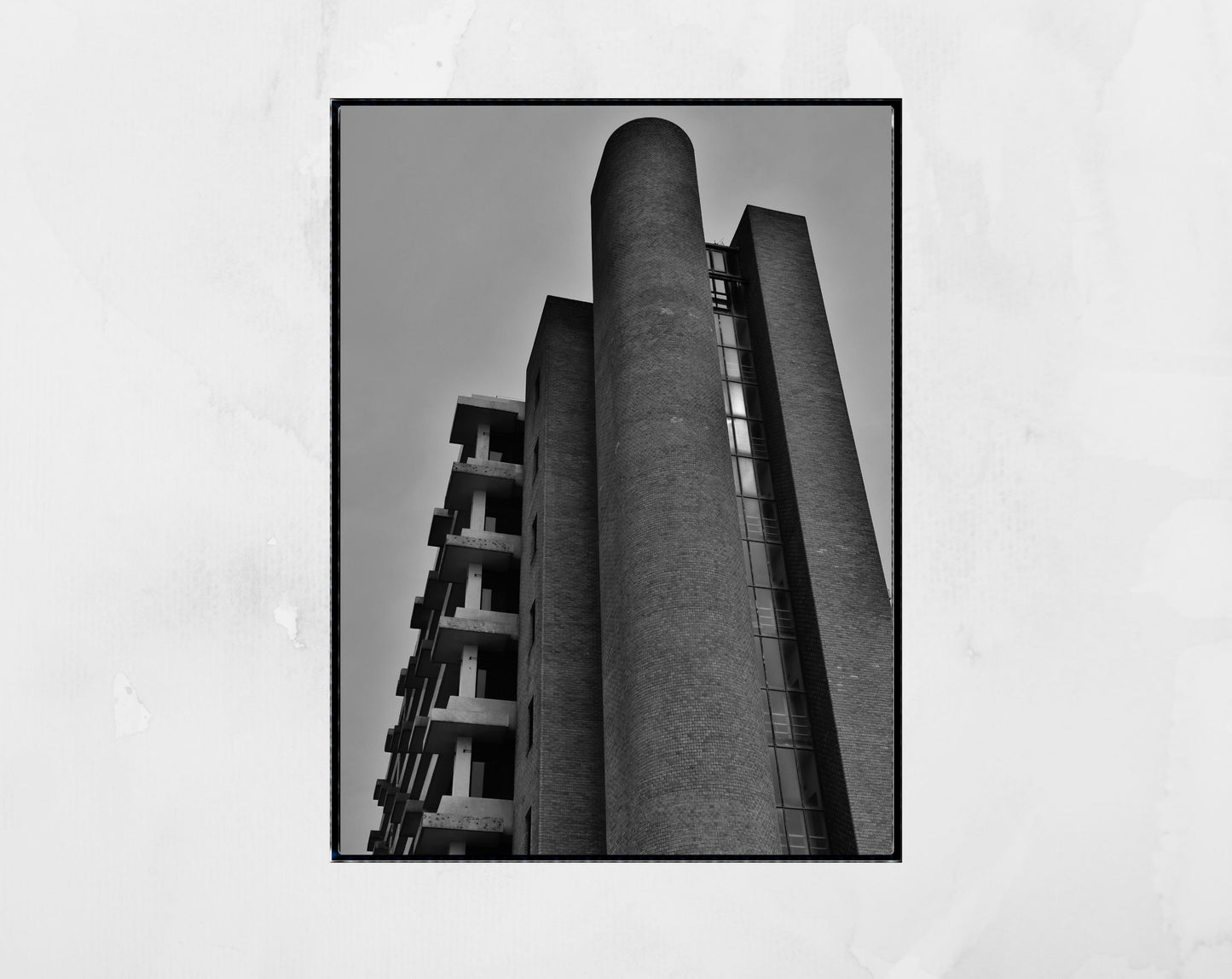 Brutalist Wall Art Folkestone Black And White Photography Print