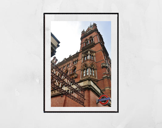 London Print St Pancras Station Photography