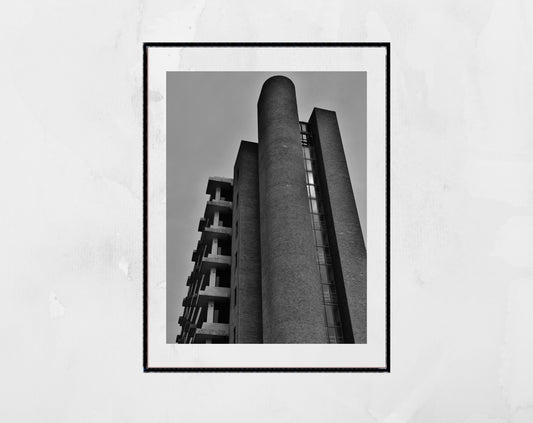 Brutalist Wall Art Folkestone Black And White Photography Print