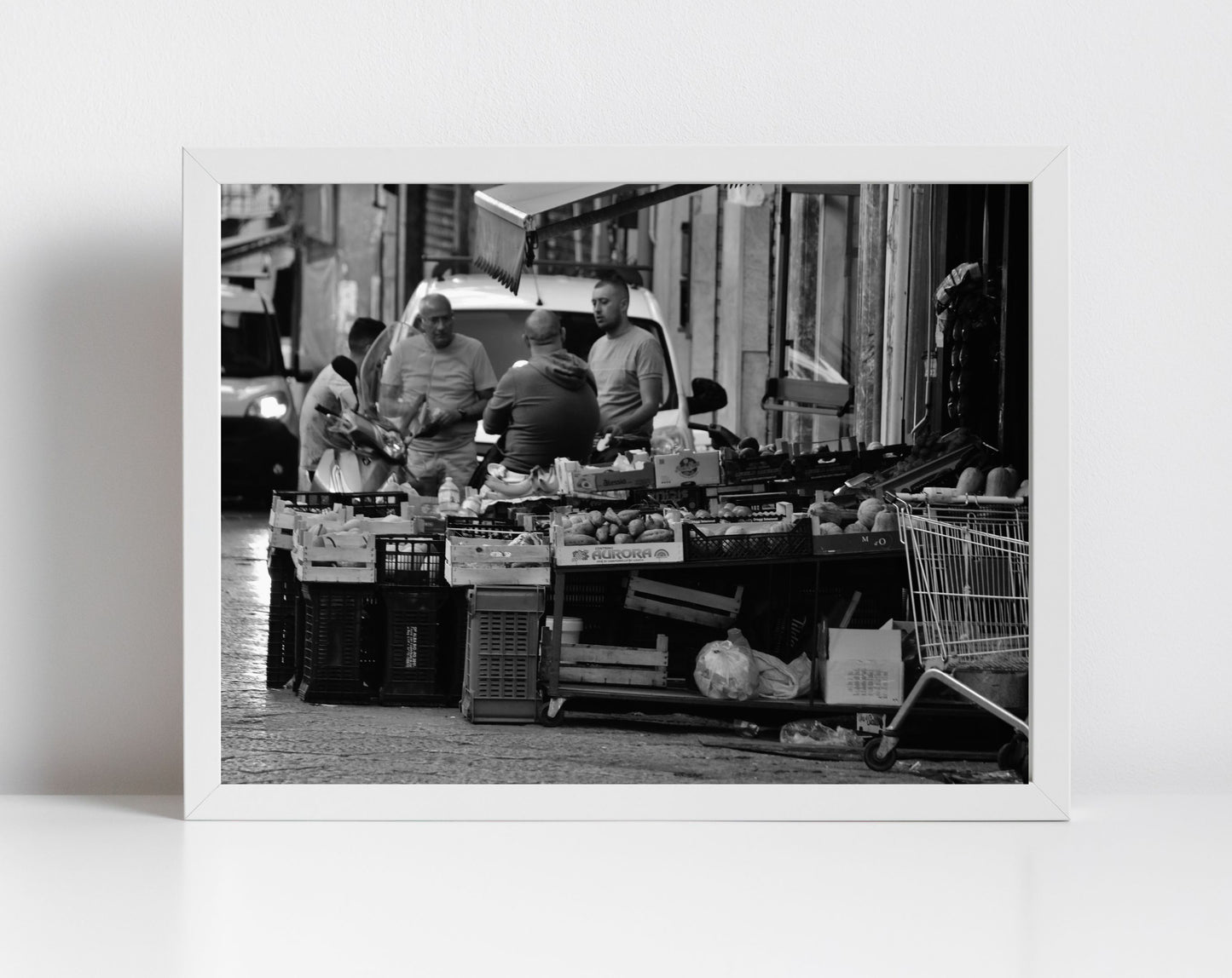 Palermo Sicily Print Black And White Street Photography Wall Art