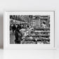 Turkey Istanbul Spice Bazaar Black And White Photography Print