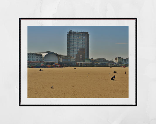 Margate Beach Print Brutalist Wall Art