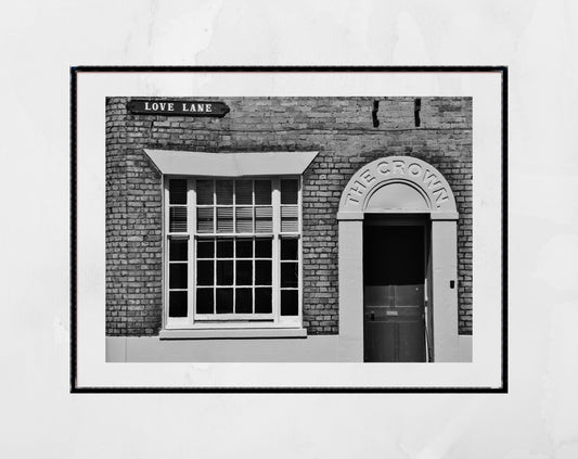 Margate Love Lane Black And White Photography Print