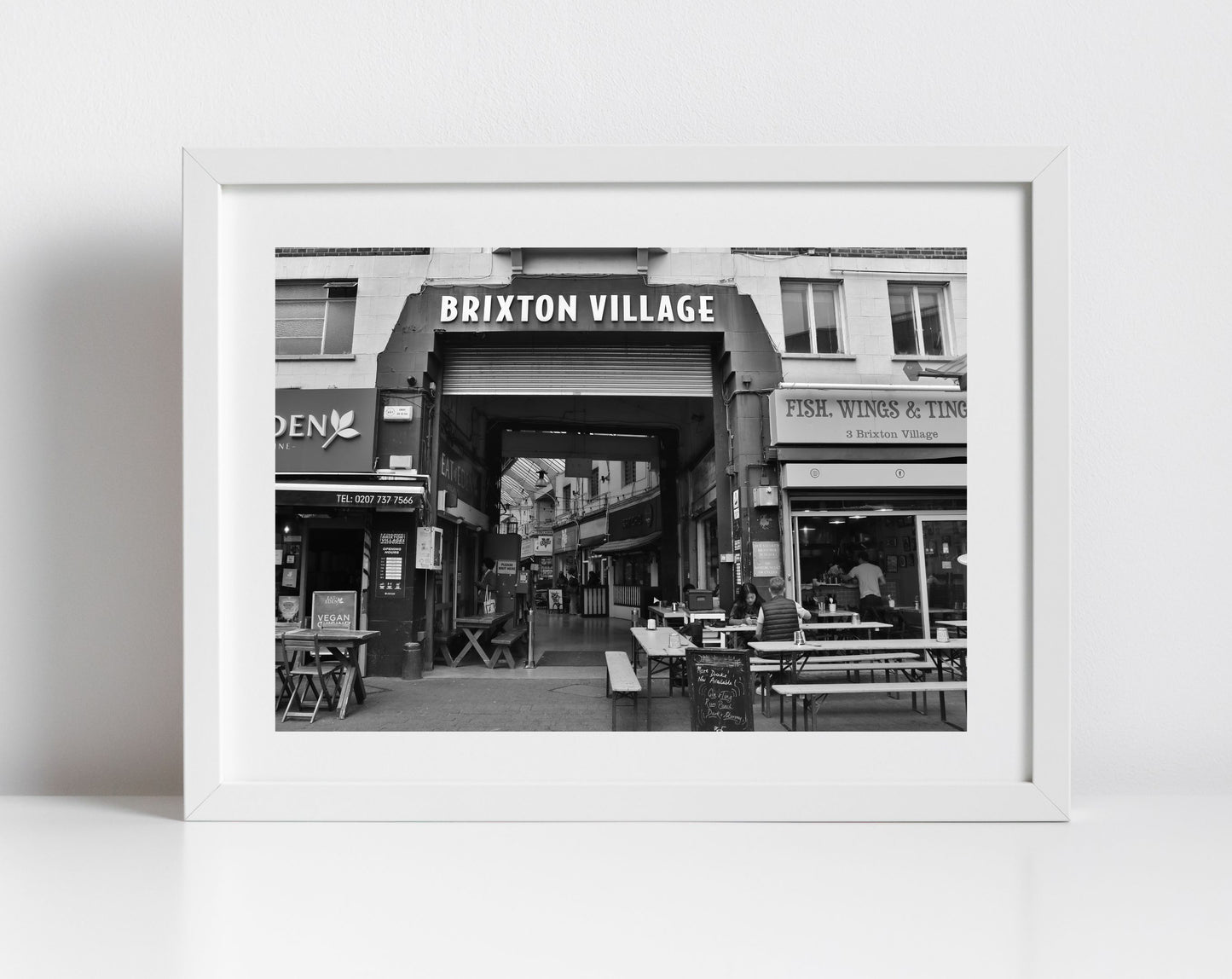 Brixton Print Black And White Photography Wall Art