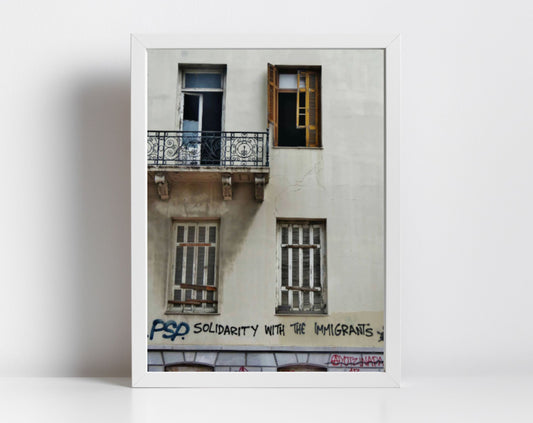 Refugees Welcome Anarchist Socialist Poster