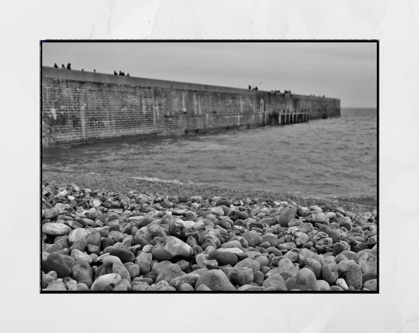 Folkestone Photography Pebble Beach Black And White Art