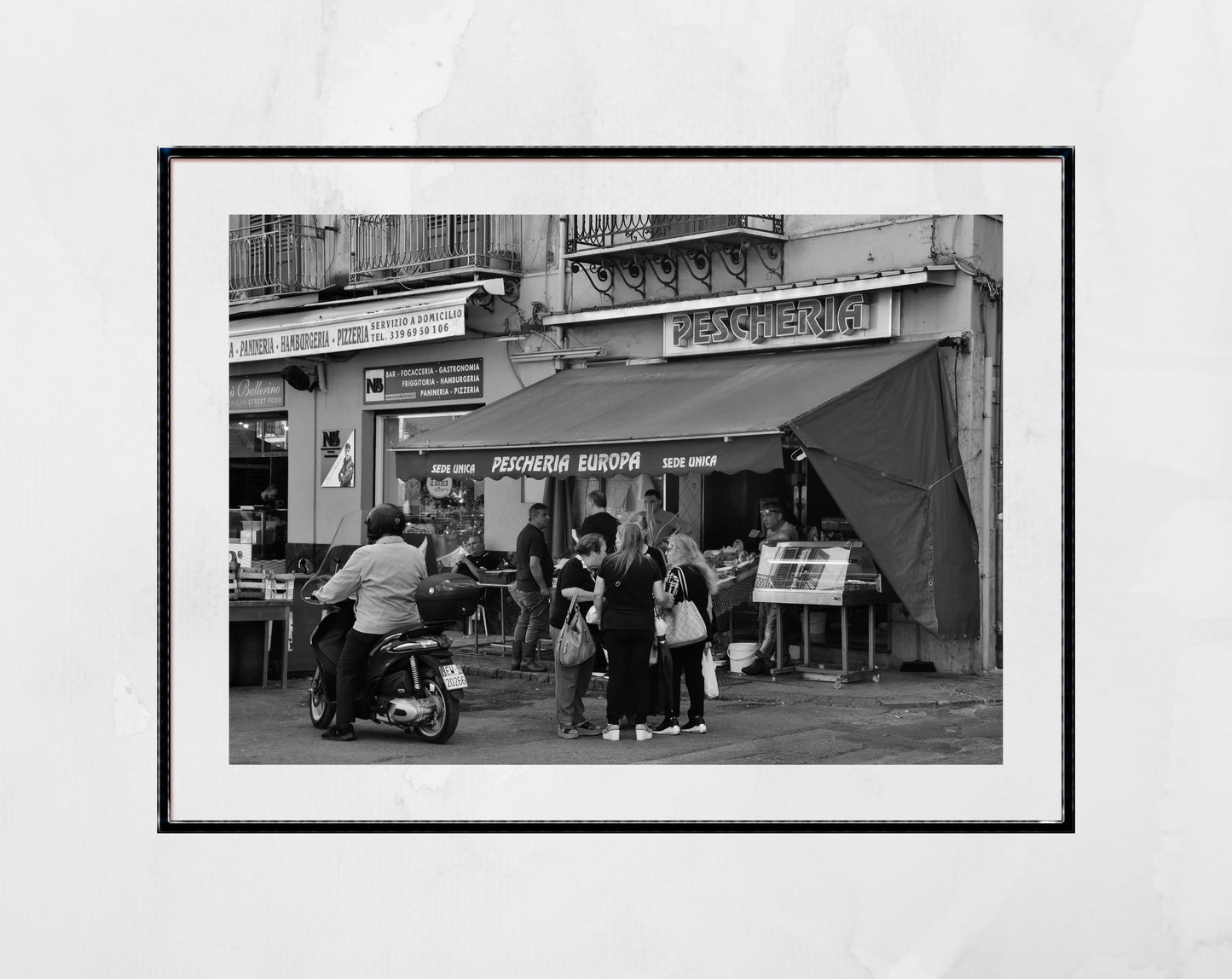 Palermo Sicily Print Black And White Street Fine Art Photography