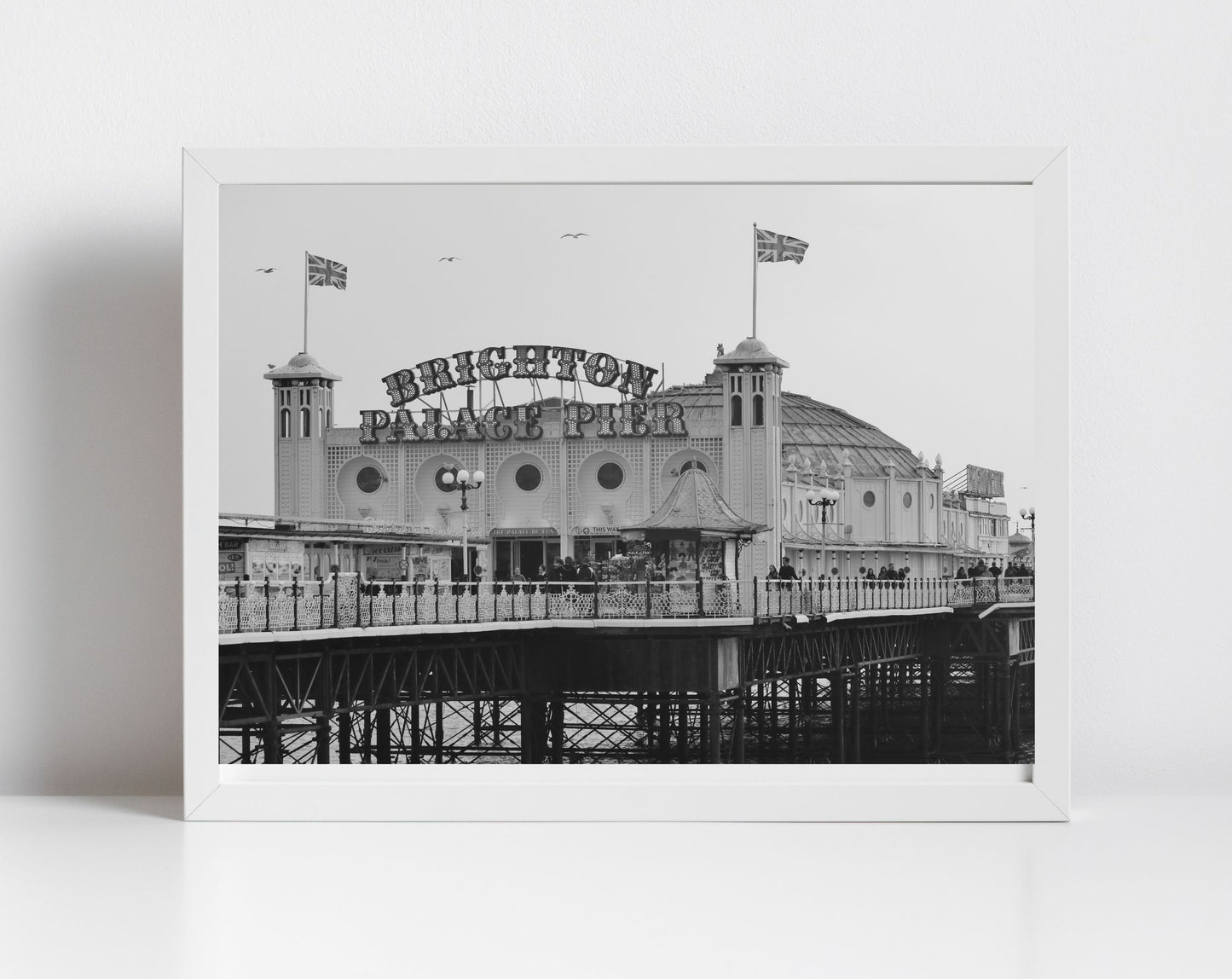 Brighton Palace Pier Black And White Wall Art Photography