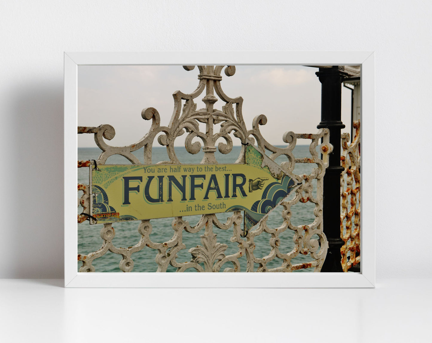 Funfair Sign Brighton Palace Pier Print
