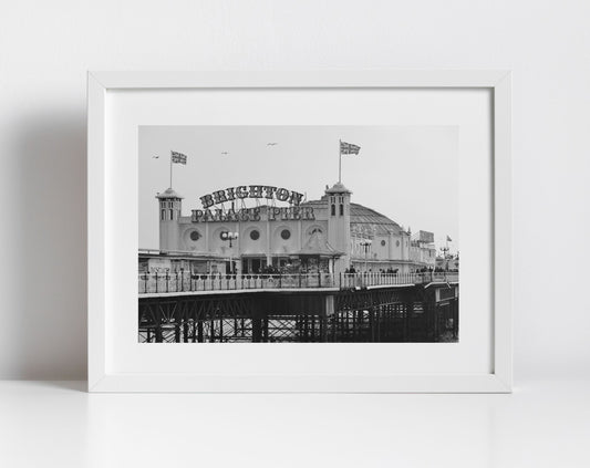 Brighton Palace Pier Black And White Wall Art Photography