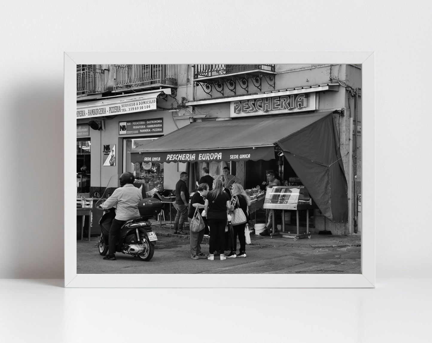 Palermo Sicily Print Black And White Street Fine Art Photography