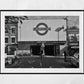 London Underground Black And White Poster Arsenal Station Print