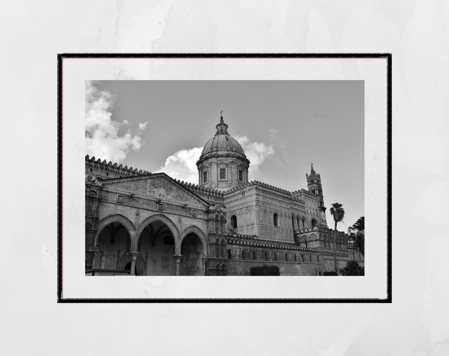 Palermo Cathedral Black And White Photography Print