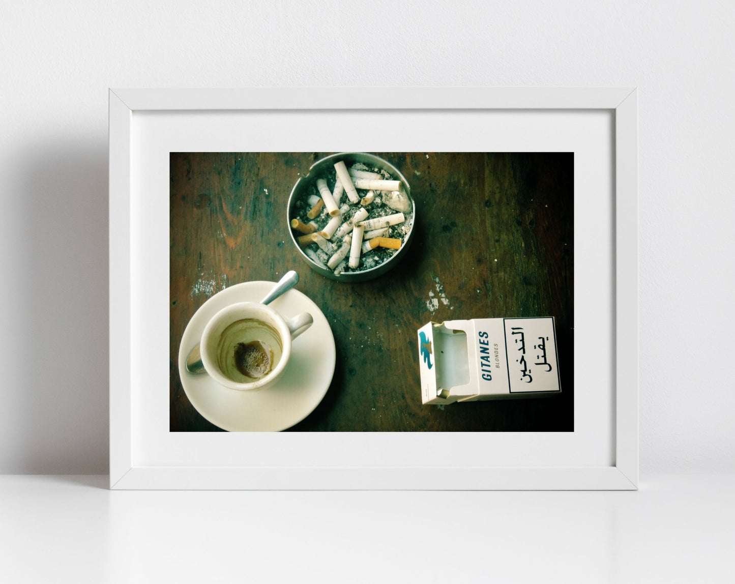 Beirut Photography Print Coffee And Cigarettes Poster