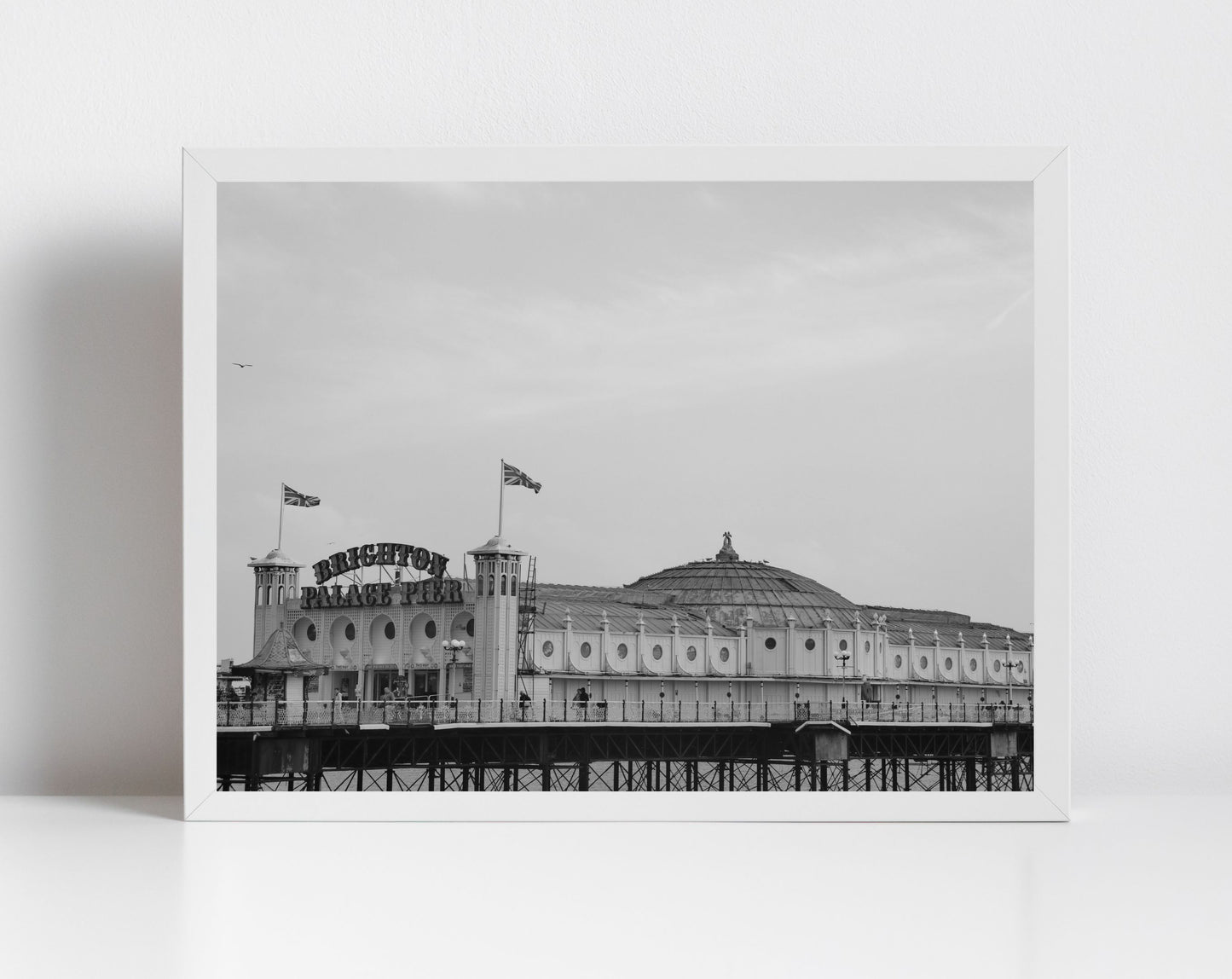 Brighton Palace Pier Black And White Photography Picture