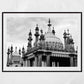 Brighton Royal Pavilion Black And White Photography Print