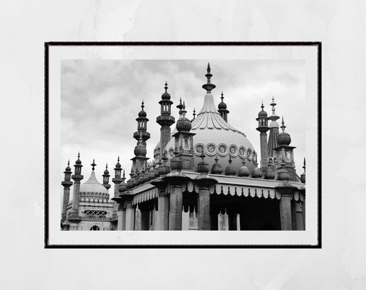 Brighton Royal Pavilion Black And White Photography Print