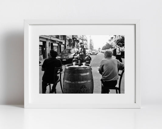 Palermo Sicily Black And White Print Street Photography Italy Wall Art