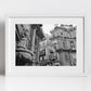 Four Corners Palermo Sicily Black And White Photography Art Print