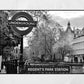 London Underground Poster Regent Park's Station Black And White Print