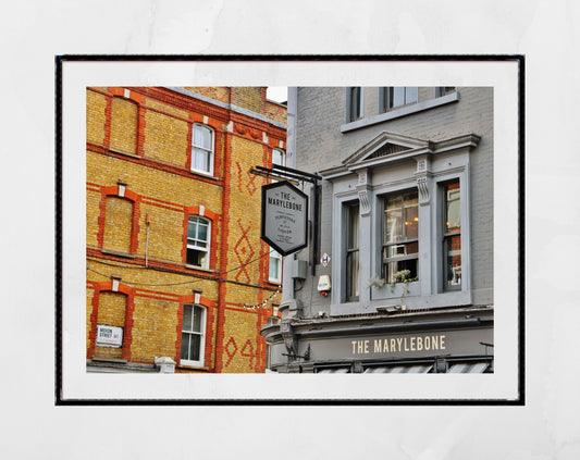 Marylebone London Street Photography Poster