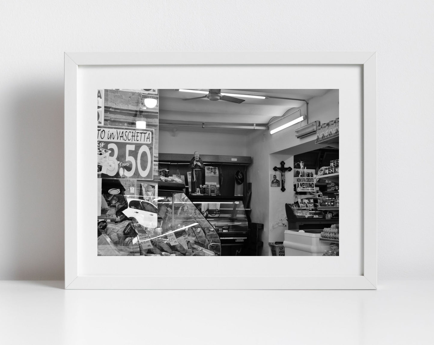 Palermo Sicily Print Black And White Deli Wall Art Photography