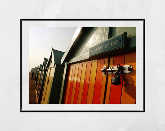 Brighton Photography Print Hove Beach Huts Poster