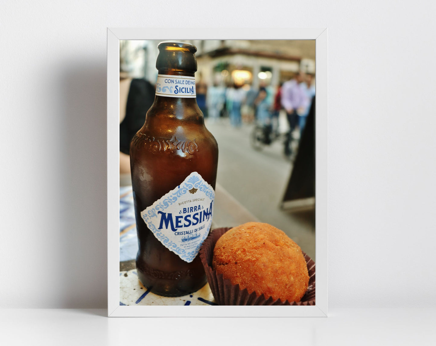 Birra Messina Arancini Sicilian Wall Art