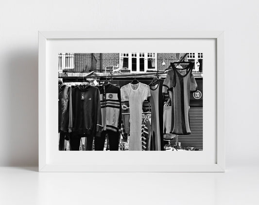 Brixton Print Rasta Wall Art Black And White