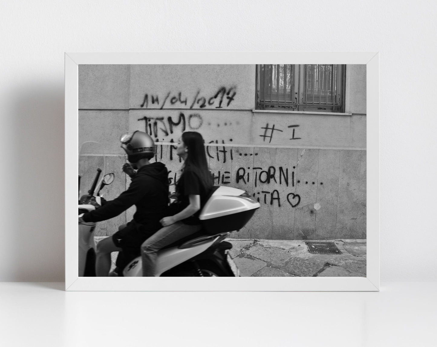 Palermo Sicily Black And White Print Street Photography Italian Wall Art