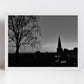 Glasgow Cathedral Black And White Photography Poster