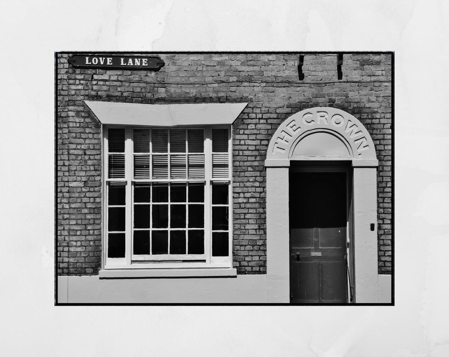 Margate Love Lane Black And White Photography Print