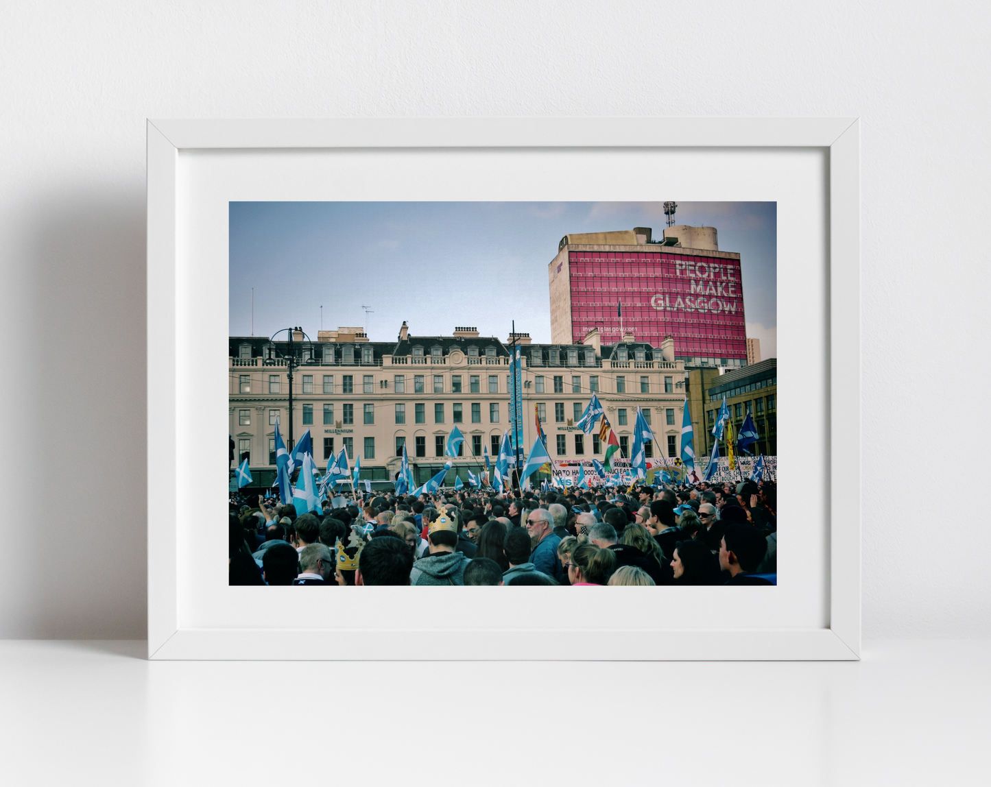 Scottish Independence George Square Glasgow Poster