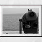 Folkestone Sea Telescope Black And White Photography Print