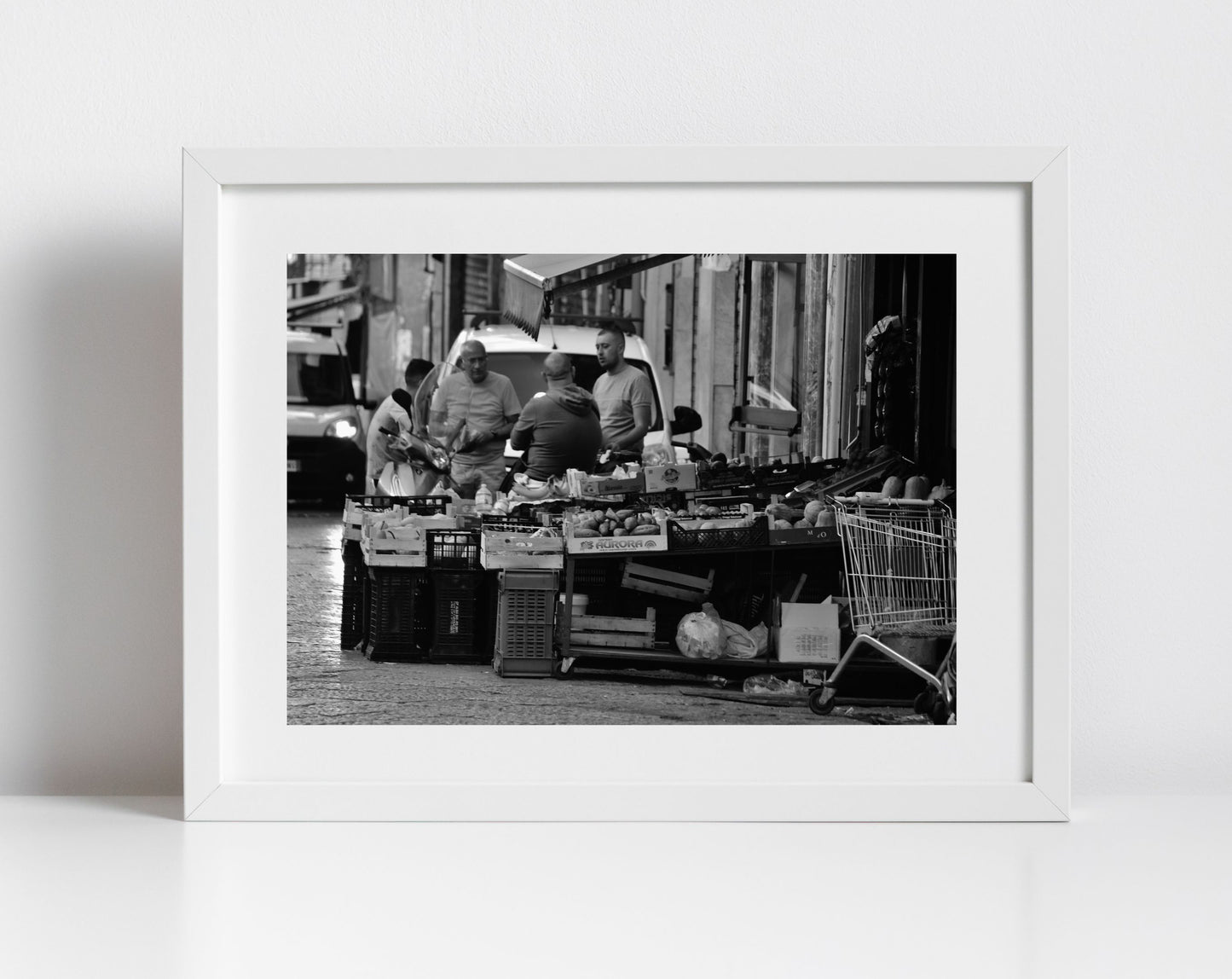 Palermo Sicily Print Black And White Street Photography Wall Art